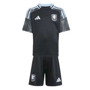 Fotbalové Dres Aston Villa Dětské Venkovní Oblečení 2025-26 Krátký Rukáv (+ trenýrky)